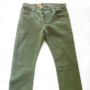 Levi's 501 Original Fit Mens Jeans * Olive* 30x30